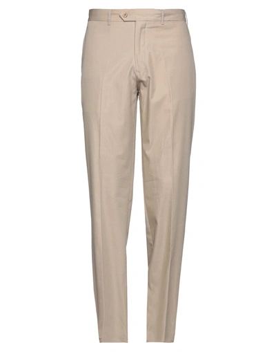 Shop Jasper Reed Man Pants Beige Size 38 Cotton