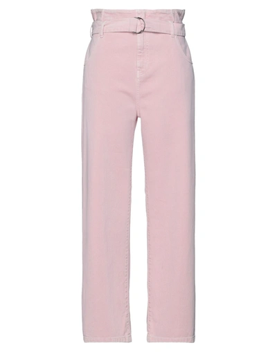 Shop Solotre Woman Jeans Pink Size 4 Cotton