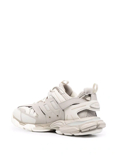 Balenciaga Lace-up Low-top Track Sneakers In Nude