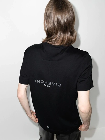 Shop Givenchy Logo-print Cotton T-shirt In Schwarz