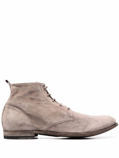 Shop Officine Creative Stereo Lace-up Boots In Grau