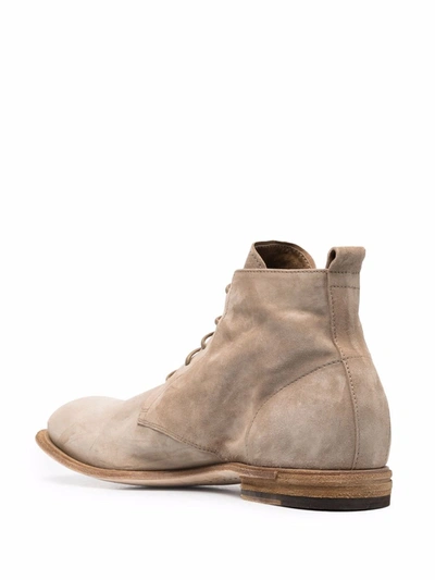 Shop Officine Creative Durga Lace-up Ankle Boots In Nude