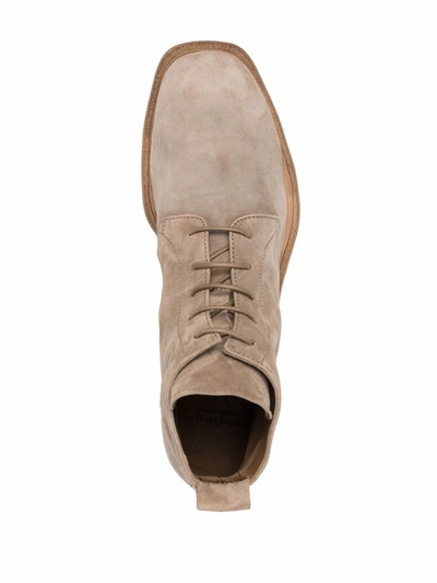 Shop Officine Creative Durga Lace-up Ankle Boots In Nude