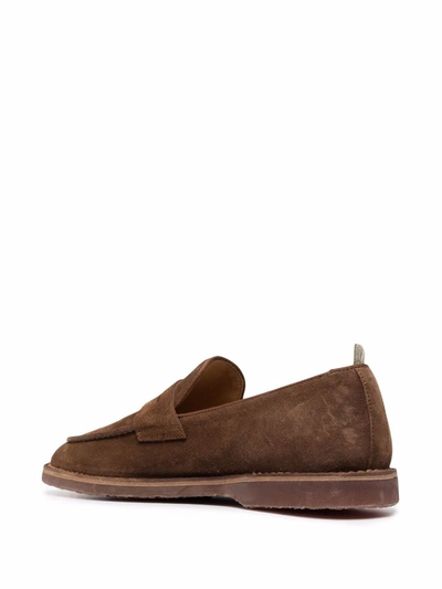 Shop Officine Creative Kent Penny Loafers In Braun