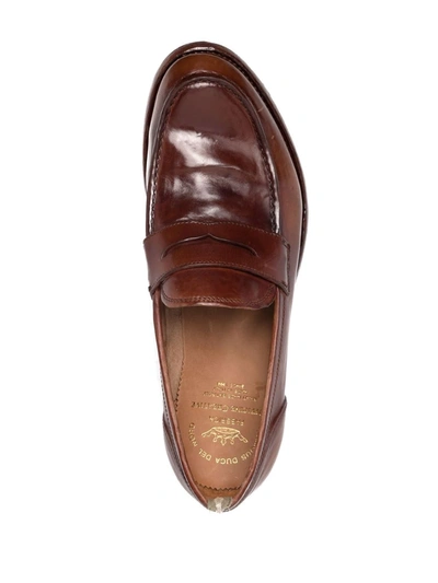 Shop Officine Creative Anatomia Penny Loafers In Braun
