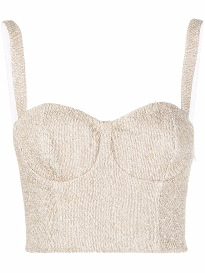 ROSIE ASSOULIN SHIMMER CROPPED TOP 