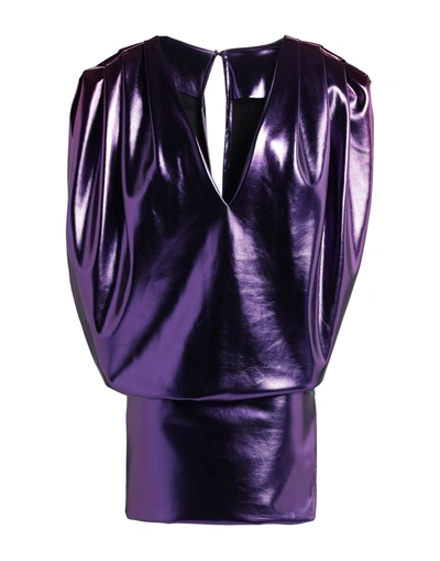 Shop Marc Ellis Woman Mini Dress Purple Size 4 Polyester