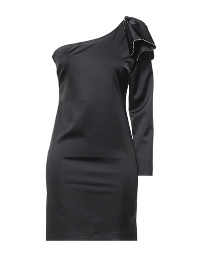 Shop Marc Ellis Woman Mini Dress Black Size 10 Polyester, Elastane
