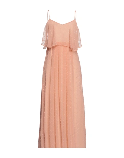 Shop Emme By Marella Woman Maxi Dress Apricot Size 4 Polyester