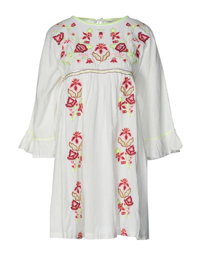 Shop Manoush Woman Mini Dress White Size 10 Cotton