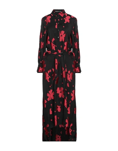 Shop Roland Mouret Woman Maxi Dress Black Size 6 Viscose, Polyester