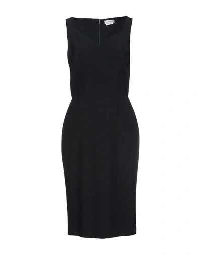 Shop Alexander Mcqueen Woman Midi Dress Black Size 8 Viscose, Acetate