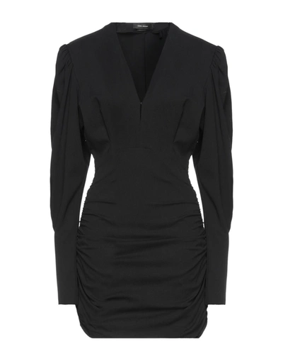 Shop Isabel Marant Woman Mini Dress Black Size 2 Lyocell, Elastane