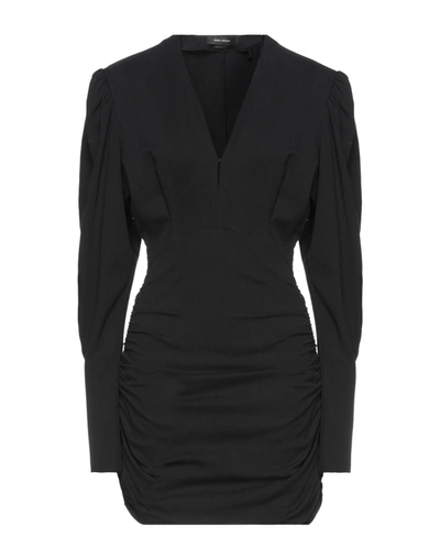 Isabel Marant Stella Ruched Mini Dress In Black