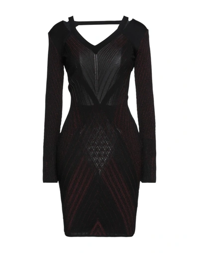 Roberto Cavalli Short Dresses In Black