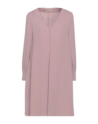 Shop Momoní Woman Midi Dress Light Brown Size 6 Acetate, Silk In Beige
