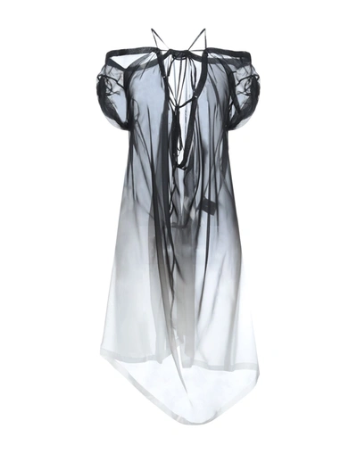 Shop Ann Demeulemeester Woman Mini Dress Black Size 6 Silk