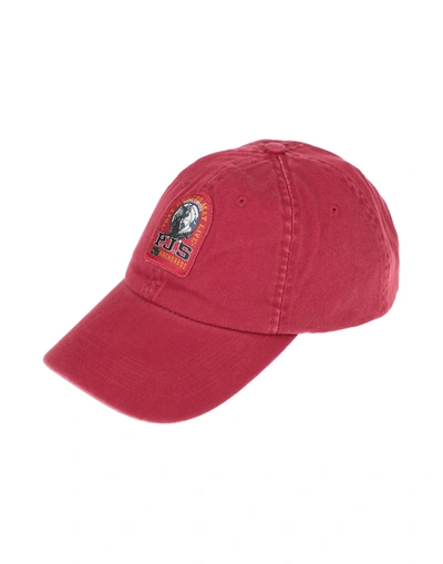 Shop Parajumpers Hats In Maroon