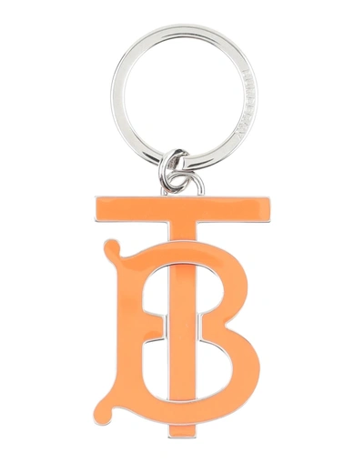 Shop Burberry Key Rings In Orange