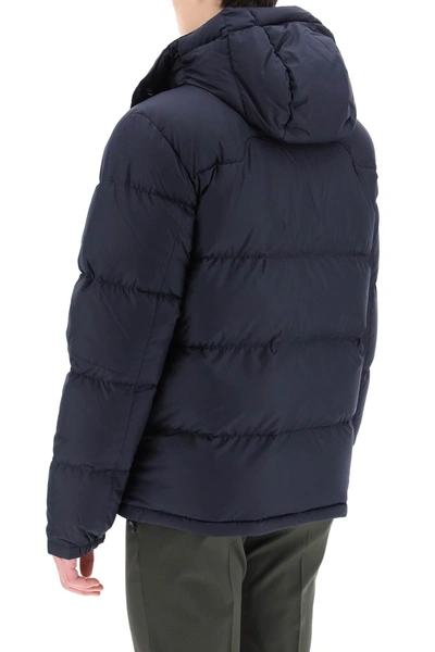 Shop Polo Ralph Lauren Cortina Down Jacket In Ripstop Fabric In Blue