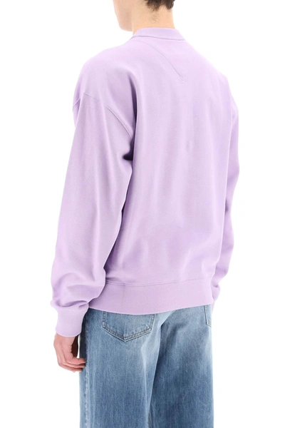 Shop Kenzo Tribute Oversized Sweatshirt In Purple,pink,black