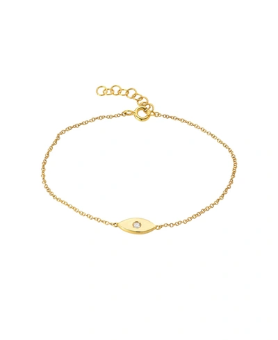 Shop Zoe Lev 14k Gold Diamond Evil Eye Bracelet