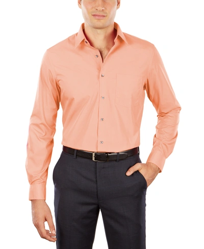 Shop Van Heusen Men's Athletic Fit Poplin Dress Shirt In Scallop