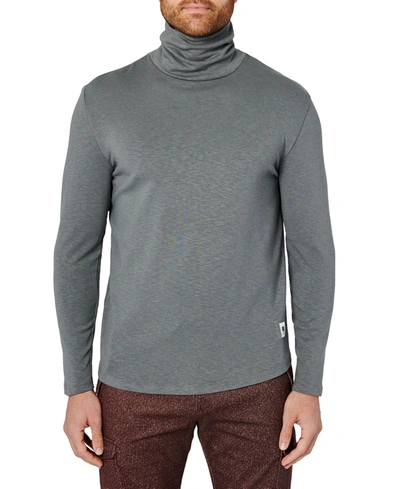 Shop Brooklyn Brigade Men's Long Sleeve Turtleneck Sweater In Heather Gray