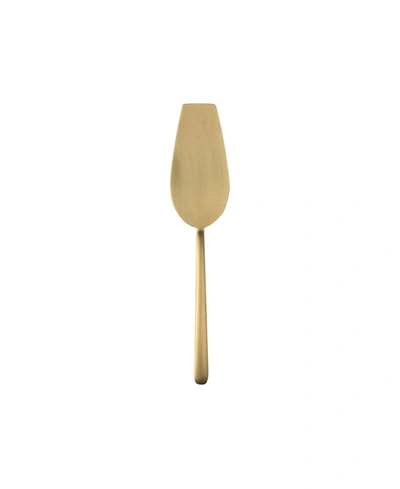 Shop Mepra Linea Ice Oro Cake Server In Gold-tone