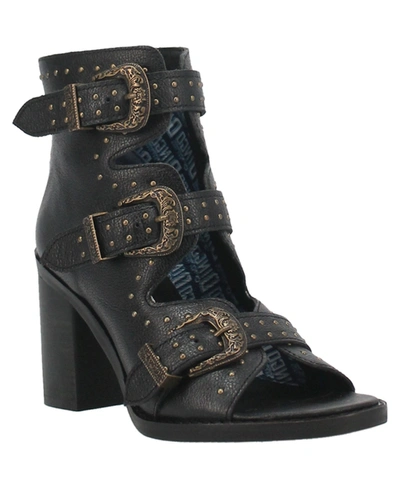 Shop Dingo Women's Ziggy Leather Sandals Women's Shoes In Black