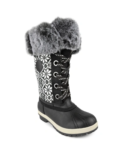 Shop London Fog Women's Melton 2 Cold Weather Tall Boot Women's Shoes In Black Combo