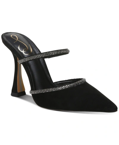 Shop Sam Edelman Women's Anita Pointed Toe Dress Mules Women's Shoes In Black