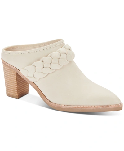 Shop Dolce Vita Serla Braided Mules Women's Shoes In Ivory Leather