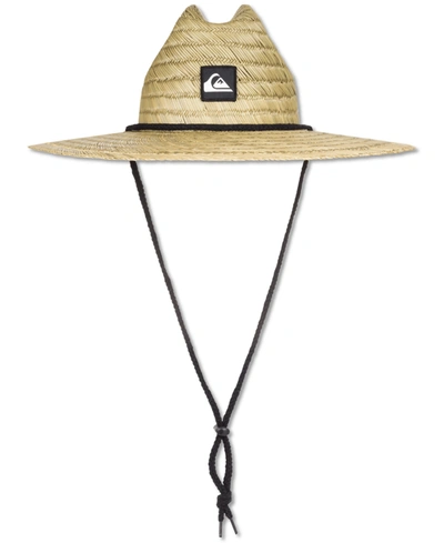 Shop Quiksilver Little Boys Pier Side Straw Lifeguard Hat In Natural