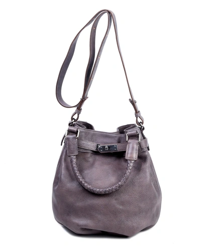 Shop Old Trend Women's Genuine Leather Pumpkin Bucket Bag In Gray