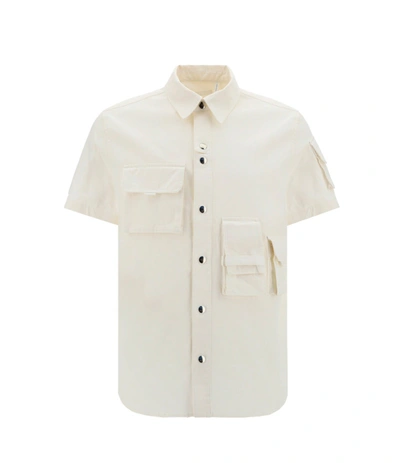 Shop Helmut Lang Utility Buttoned Shirt In White