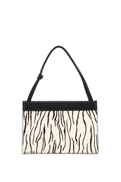 Shop Wandler Hanna Zebra Printed Shoulder Bag In Multi