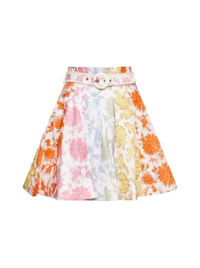 Shop Zimmermann Postcard Flip Mini Skirt In Multi