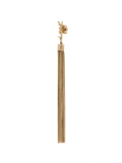 Shop Saint Laurent Monogram Loulou Chain Earring In Gold