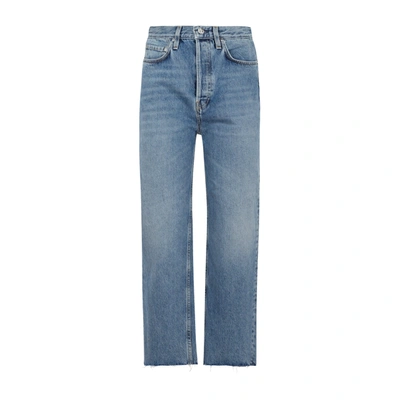 Shop Totême Classic Cut Denim Jeans In Blue