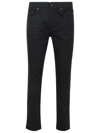 Shop Saint Laurent Black Cotton Jeans