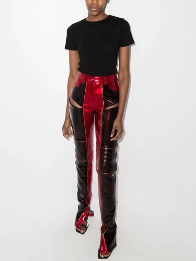 Ksubi Short-sleeved Cropped T-shirt In Black