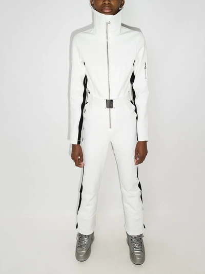 Shop Cordova Aio Side-stripe Ski Suit In White