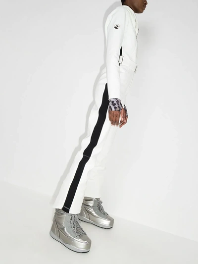 Shop Cordova Aio Side-stripe Ski Suit In White