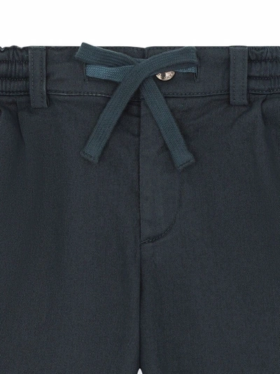 Shop Dolce & Gabbana Garment-dyed Drawstring Shorts In Blue