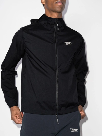 Shop Pas Normal Studios Off-race Stow-away Jacket In Black