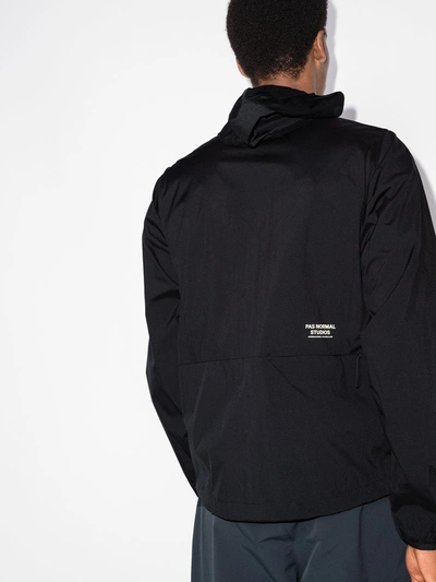 Shop Pas Normal Studios Off-race Stow-away Jacket In Black