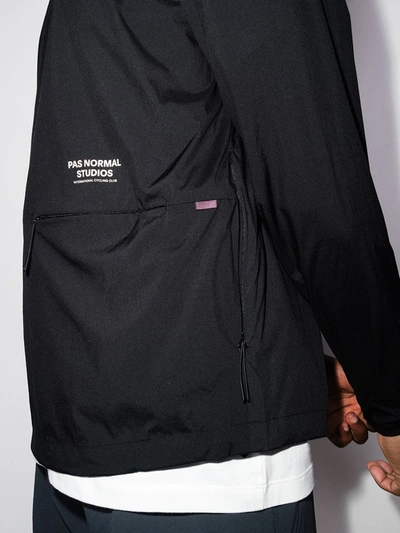 Shop Pas Normal Studios Off-race Stow-away Jacket In Black