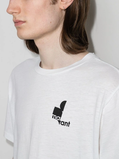 ISABEL MARANTのTシャツ Isabel Marant Étoile Zewel Logo Linen T-Shirt | Saks Fifth
