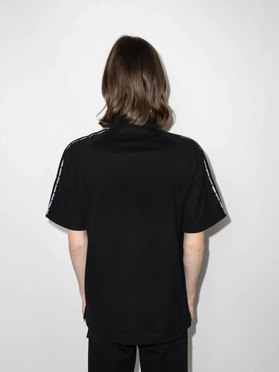 Shop Givenchy 4g Half-zip Polo Shirt In Black